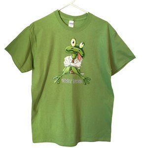 Frog T Shirt Toadily Insane Funny Design Unisex M NWOT NEW Gildan Brand Green